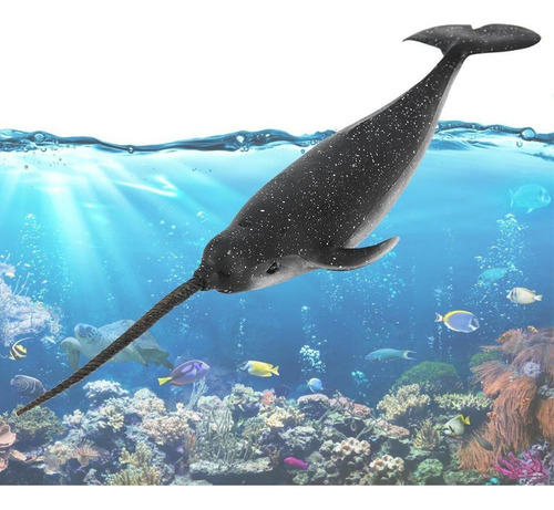 I Figura De Plástico Narval Animal Marino Modelo Figura
