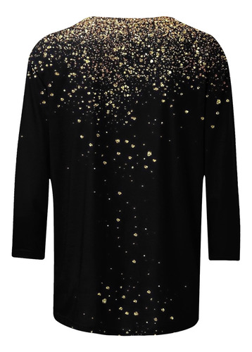 Camiseta Feminina I Tops Estampada Com Mangas 3/4, Gola Redo