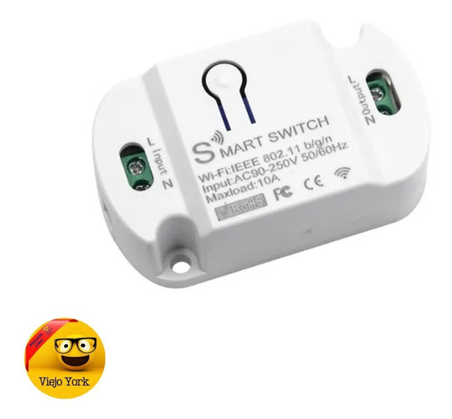 Imagen 1 de 4 de Smart Switch Interruptor Wifi App Tuya (equivalente Sonoff)