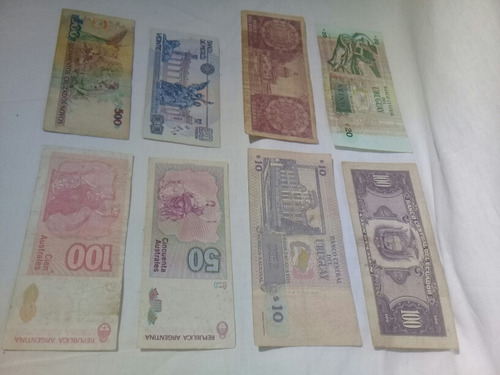 Billetes Antiguos Coleccionables De México Y Sudamérica (Usado)