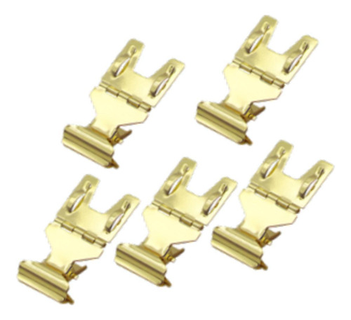 5 Clips Para Letreros, Soportes Para Etiquetas Con Clip Oro