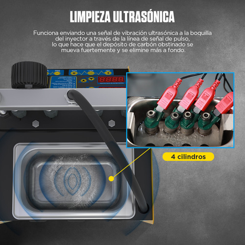 Máquina De Limpieza De Inyector De Combustible Autool Ct150