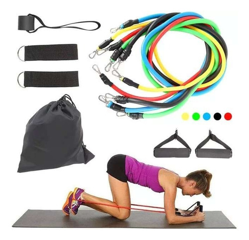 Ligas De Resistencia Para Entrenamiento En Casa Set 17 Pzas