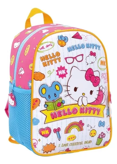 Mochila Wabro Escolar Infantil Hello Kitty 12 Pulgadas