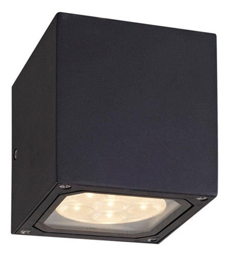 Luminaria Led Muro 12w/100-240v. Cristal Alum. Fund. Gris