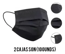 Comprar Mascarilla Tapabocas Quirúrgicos Desechables Negro