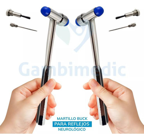 Martillo Reflejos Buck Percusion Neurologico Doble Cabeza