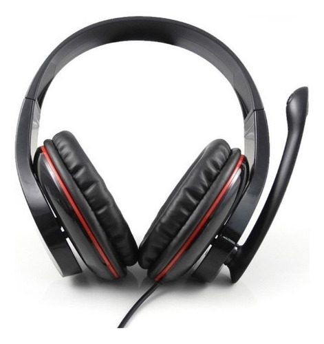 Audífonos Diadema Gamer Con Micrófono Negro H4 Headphone