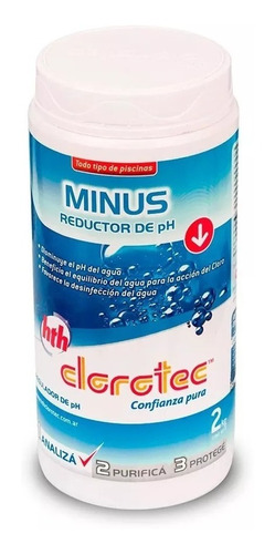 Minus Reductor Ph Mantenimiento Piscina Pileta Clorotec 2k