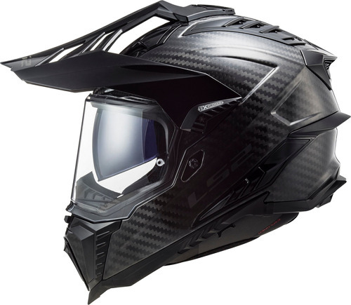 Capacete Ls2 Explorer C Mx701 Solid Carbon Preto Tamanho do capacete 58
