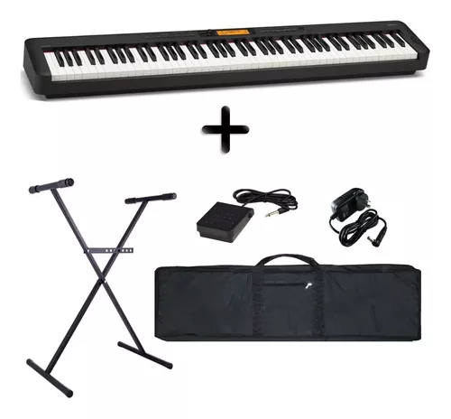 Pack Casio Piano Cdps350 88 Teclas Con Pedal Soporte Y Funda