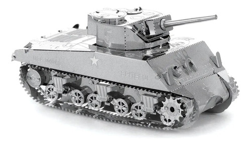 3d Metal - Mini Puzzle Armable Diseño Tanque Sherman