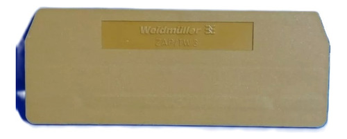 Zap/tw3 Placa Externa Divisoria Final Weidmüller Pack 9 Pz