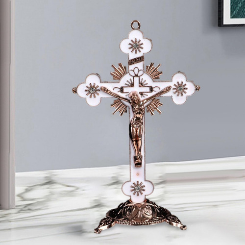 Crucifijo Cruz De Pared Jesucristo En La Mesa De Estatuas