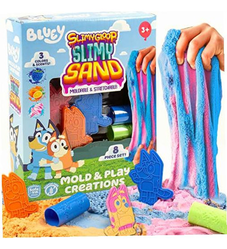 Horizon Group Usa Bluey Slimygloop Slimy Sand Mold & Play Color Multicolor