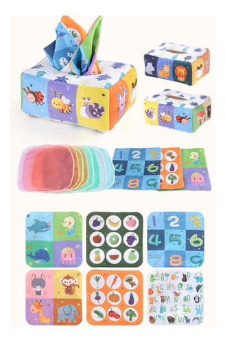 Paquete De 2 Cajas De Pañuelos For Montessori Juguetes De