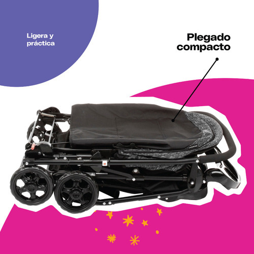 Carriola Cosco Reverse Color Negro Color Del Chasis Negro