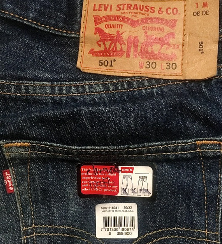 Jeans 3 Levi's 501 Original - Talla 30x30