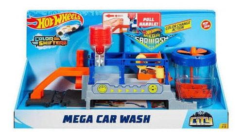Imagen 2 de 4 de Mega Car Wash Autolavado Hot Wheels (100% Original)