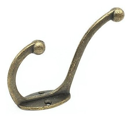 Imagen 5 de 5 de Richohome Retro Dual Coat And Hat Hook- Paquete De 10