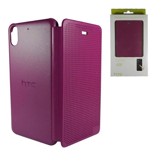 Htc Desire 626 626s Funda Flip Dot View Morado Original