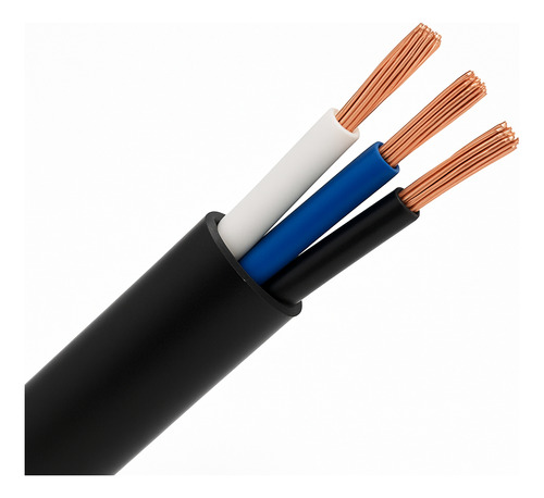 Fio Cabo Pp 3x6mm Flexível 3 Vias 6mm 20 Metros Tripolar