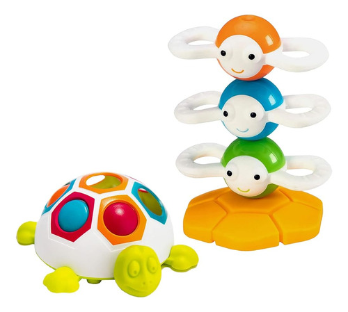 Fat Brain Baby Sensory Toys, Dizzy Bees Magnetic Stacking To