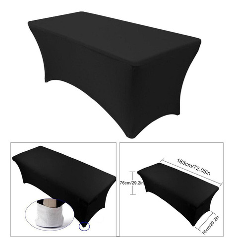 Toalha De Mesa Elástica Retangular De Elastano, Capa De Mesa