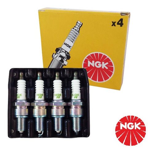 Jogo De Velas Ngk Siena Hlx Dual 1.8 2004 A 2010 Ngk