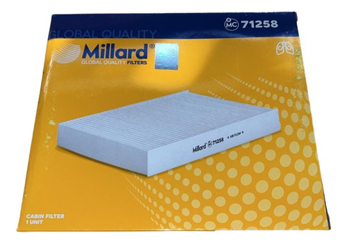 Filtro Aire Acondicionado Millard Mc71258 Toyota Hillux 