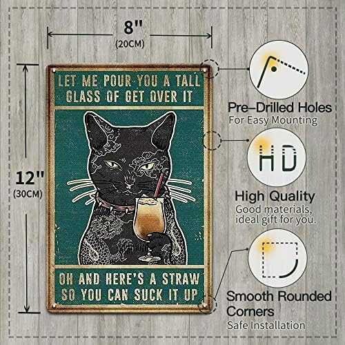 Carteles Con Forma De Gato Negro, Vintage Y Divertidos, Con