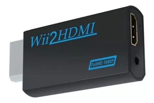 Adaptador Full HD 1080P compatible con Wii a HDMI, convertidor de Audio de  3,5mm para PC, HDTV, Monitor, Wii2 a HDMI