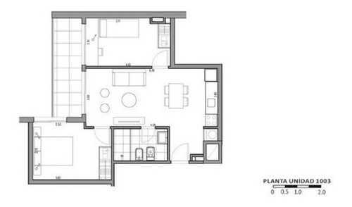 Imagen 2 de 6 de Va360 - Venta Apto 2 Dormitorio En Centro Edimboro Quiroga