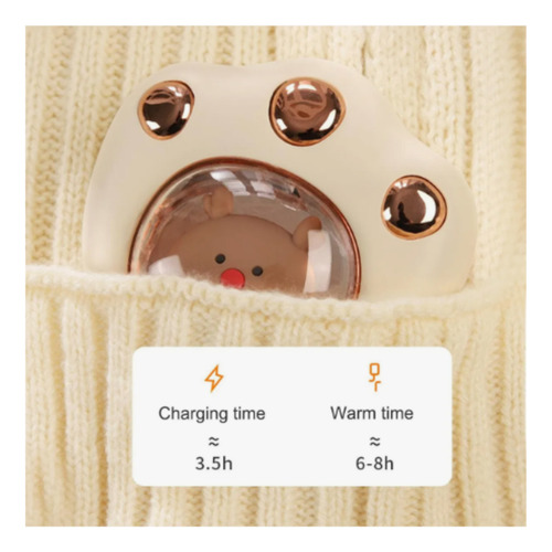 Calentador De Manos Paw Hand Warmers Recargable Usb Portatil