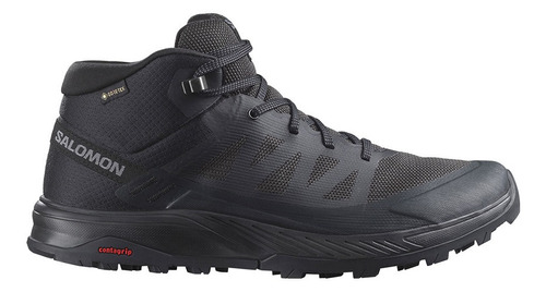 Zapatilla Hombre Outrise Mid Gtx Negro Salomon