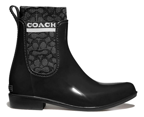 Botas Coach Para Mujer Rivington Rain Bootie Black