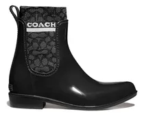 Comprar Botas Coach Para Mujer Rivington Rain Bootie Black