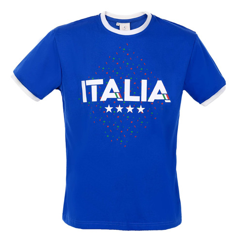 Camiseta Con Timbre De Algodón Italia Italia, Fabricada En L