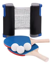 Comprar Set De Ping Pong Plegable Red Retractil 3 Pelotas 2 Paletas