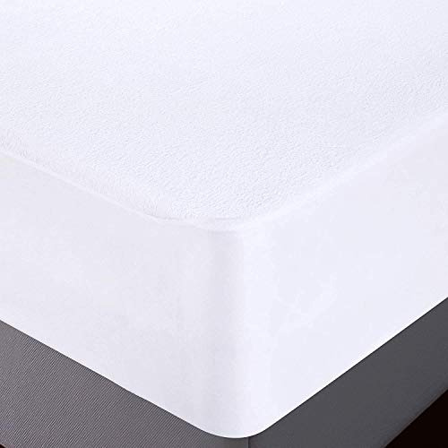 Protector De Colchon Blanco California King Size Microfibra