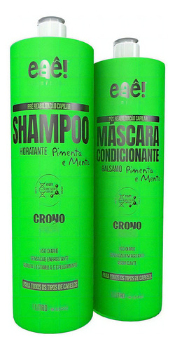  Kit Shampoo + Condicionador Menta Hidratação Profissional 1l