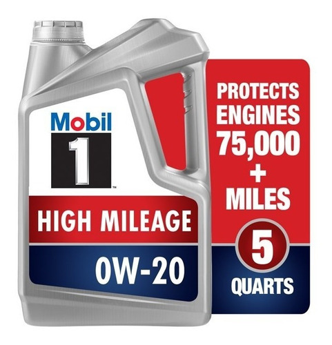 Aceite Mobil 1 0w20 Alto Kilometraje 4.73lt + 946 Ml 6 Qt