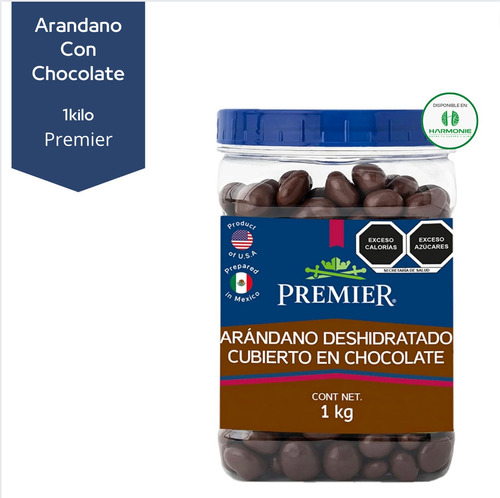 Arandano Deshidratado Cubierto De Chocolate Premier 1k 