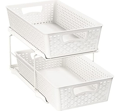 Simplehouseware Bandeja Organizadora De Baño De 2 Niveles Ca