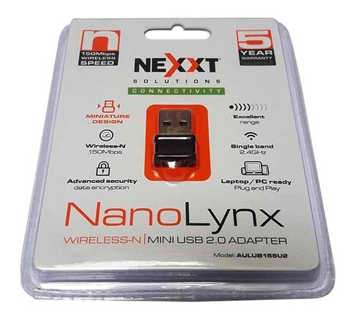 Imagen 7 de 8 de Adaptador Usb Wifi Placa De Red Nanolynx 150mbps