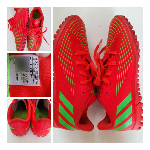 Botines adidas Predator Niños Us 4.5 Uk 4mm 225. Usados Mb