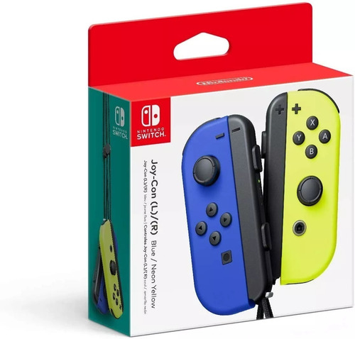 Set de Joystick inalámbrico Nintendo Switch Joy-Con (L)/(R) Neón azul y amarillo neón