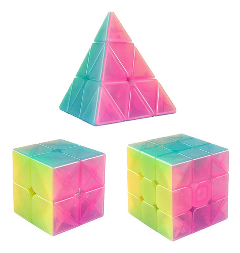 Ahyuan - Juego De 3 Cubos De Velocidad De 2 X 2, Cubo De Vel