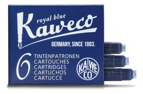 Cartuchos Kaweco X 6 Lapicera Pluma 9 Colores Disponibles