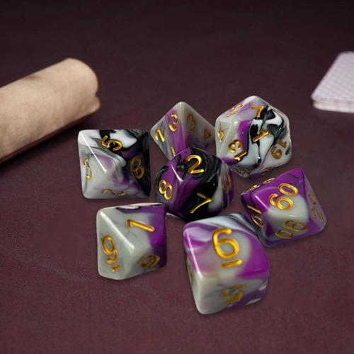 2 Juego De Dados Rpg De 7 Uds., Juego De Dados De,